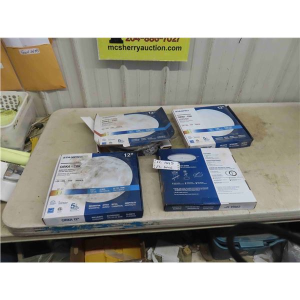 4 New Stan Pro Surface Mount Ceiling + Wall LED 24W 12'' Light 