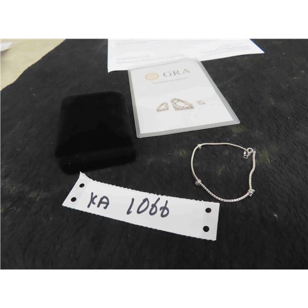 0.90 CT TW GRA Certified Round Brilliant Cut Moissanite Stone VVS D Color