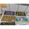 Image 2 : 17 License Plates 1940s and Up (1) Motorcycle , Mostly Manitoba & Some 