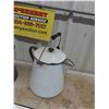 Image 2 : 2 Large Enamel Kettles , Tray 