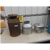 Image 1 : 2 Cream Cans , 1 Strainer 