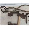 Image 3 : Over 20 Railway Spikes, Hatchet, Ice Tongs 