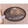 Image 2 : Oval Convex Picture with Old Photo 15'' x 21'' , Framed Proclamation to