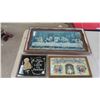 Image 1 : 3 Framed Pictures - Largest is 32'' x 17'' 