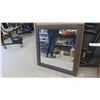 Image 3 : New Wood Framed Mirror 35 1/2'' x 35 1/2'' 