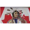 Image 2 : Canadian Flag with Indigenous Man 60'' x 35'' 