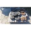 Image 1 : Pallet Lot: Black and Metal Weights 5- 25lbs , 6 Metal, 6 Black 