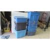Image 2 : 7 Rubbermaid Totes with Lids 