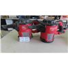 Image 1 : 2 Milwaukee M18 Cordless Compact 18V Vacuums - No Batteries 