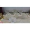 Image 8 : Light Fixtures : (3) Ceiling Mounts, 9 Glass Shades, 1 Fabric Lamp Shade 