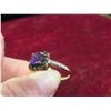 Image 8 : 10kt Yellow Gold with Amethyst and Diamond Ring Size 10 Total Weight 