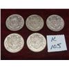 Image 1 : 5 Canadian 1943 .50 Cent Coins 