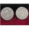 Image 2 : 5 Canadian 1943 .50 Cent Coins 