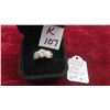 Image 1 : Sterling Silver and Cubic Zirconia Ring Size 8 Total Weight 4.5 Grams 