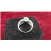 Image 3 : Sterling Silver and Cubic Zirconia Ring Size 8 Total Weight 4.5 Grams 