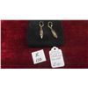 Image 1 : Gold Plated Sterling Silver Earrings Total Weight 2 Grams 