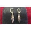 Image 3 : Gold Plated Sterling Silver Earrings Total Weight 2 Grams 