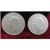 Image 2 : 3 Canadian 1952 50 Cent Coins 
