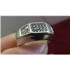 Image 8 : 10kt White Gold with Diamond and Onyx Size 9.5 Ring Total Weight 5.9