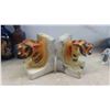 Image 2 : Marble and Ceramic Book Ends , Candle Stick Holders , Copper Pot , Brass