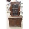 Image 1 : Walnut China Cabinet 66'' x 34'' x 18'' 