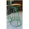 Image 2 : 2 Stools with Metal Frame and Swivel 25'' Seat Height 