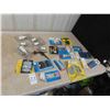 Image 1 : New Hardware: Hinges, Storm Door Set, Gate Latch, Hole Saw 