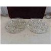 Image 2 : Crystal Servingware , Vase , Creamer , 2 Silver Plated Trays 