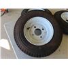 Image 5 : New 3 Trailer Tires on 4 Bolt Rims 4.80/4.00-8 & 16x5.00-8 Tire