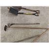 Image 4 : Yard Tools: Shovels, Hoe, Cane  