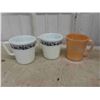 Image 2 : 3 Coffee Mugs, Pyrex, Ovenware, Russian Cuckoo Clock