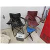 Image 1 : 2 Camping Fold Up Chairs , Stool , Lunchmate , Plus