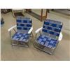 Image 1 : 2 Folding Yard Chairs 