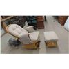 Image 1 : Gliding Rocker and Ottoman