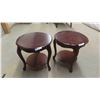 Image 1 : 2 End Tables 23'' H x 21 1/2'' Across 