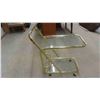 Image 1 : Brass and Glass Tea Wagon 25'' x 26'' x 15'' Plus Handle 