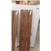 Image 2 : 2 Folding Leg Benches (Seating Size) 11 1/2'' x 59'' 