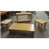 Image 1 : 4 Piece Living Room Suite : Sofa Table 28'' x 48'' x 18'' , Coffee