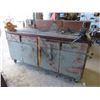 Image 1 : Rolling Cabinet with 2 Vises 73'' x 31'' x 37'' H (Including Back 