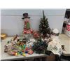 Image 1 : Christmas Decorations: Lights, 22'' Frosty, Light Up House, Plus