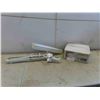 Image 1 : New Ceiling Mount Light Fixture, Clamp On 2 Bulb Fluorescent Light 