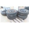 Image 2 : Set of (4) 205/65 R15 Winter Tires on 5 Bolt 110 Bolt Pattern Rims 