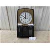 Image 1 : 15 Day Clock with Key 10 1/2'' x 4'' x 18 1/2'' H 