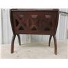 Image 3 : Wood Magazine Rack (Damage on Leg, See Photos)