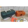 Image 8 : 2 Fishing Tackle Boxes, Rain Gear, Jigs, Some Tackle, Plus