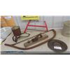 Image 1 : Wood Planer, Saw Blade, Ice Tongs, Square Nails & More 
