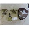 Image 1 : Brass 50th Anniversary Parachute Regiment Medalion 3 1/4'' Across