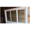 Image 2 : Vintage Painted Store Display Cabinet with 2 Slide Glass Doors