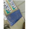 Image 3 : 7 Semi Manitoba License Plates, Tarp, Chevy Hub Cover 