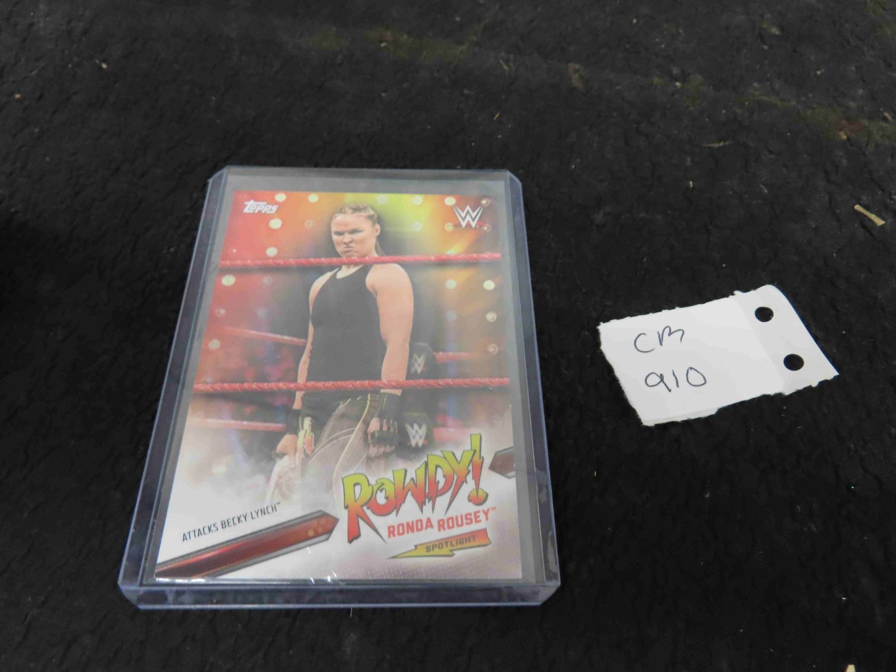 Rowdy Ronda Rousey WWE Wrestling Card